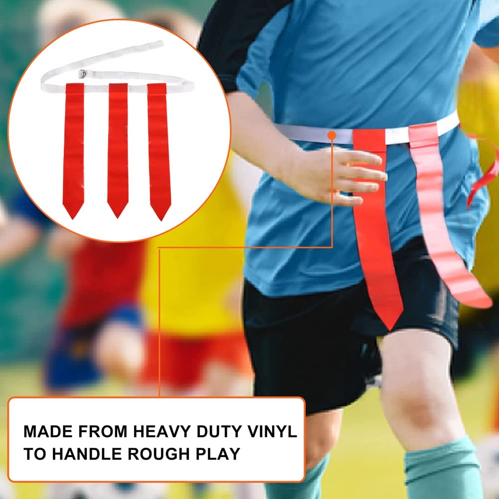 Atty's Toy Stop Enseble Drapeau De Football De Luxe Pour 14 Hoes Avec 7 Ceintures Jaunes, 7