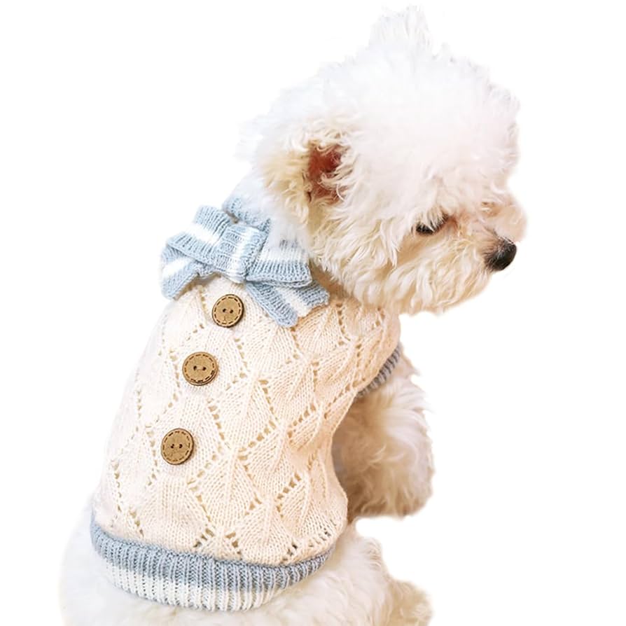 Amazon | AmzBarley 犬の服 セーター 秋冬 防寒 暖かい 可愛い