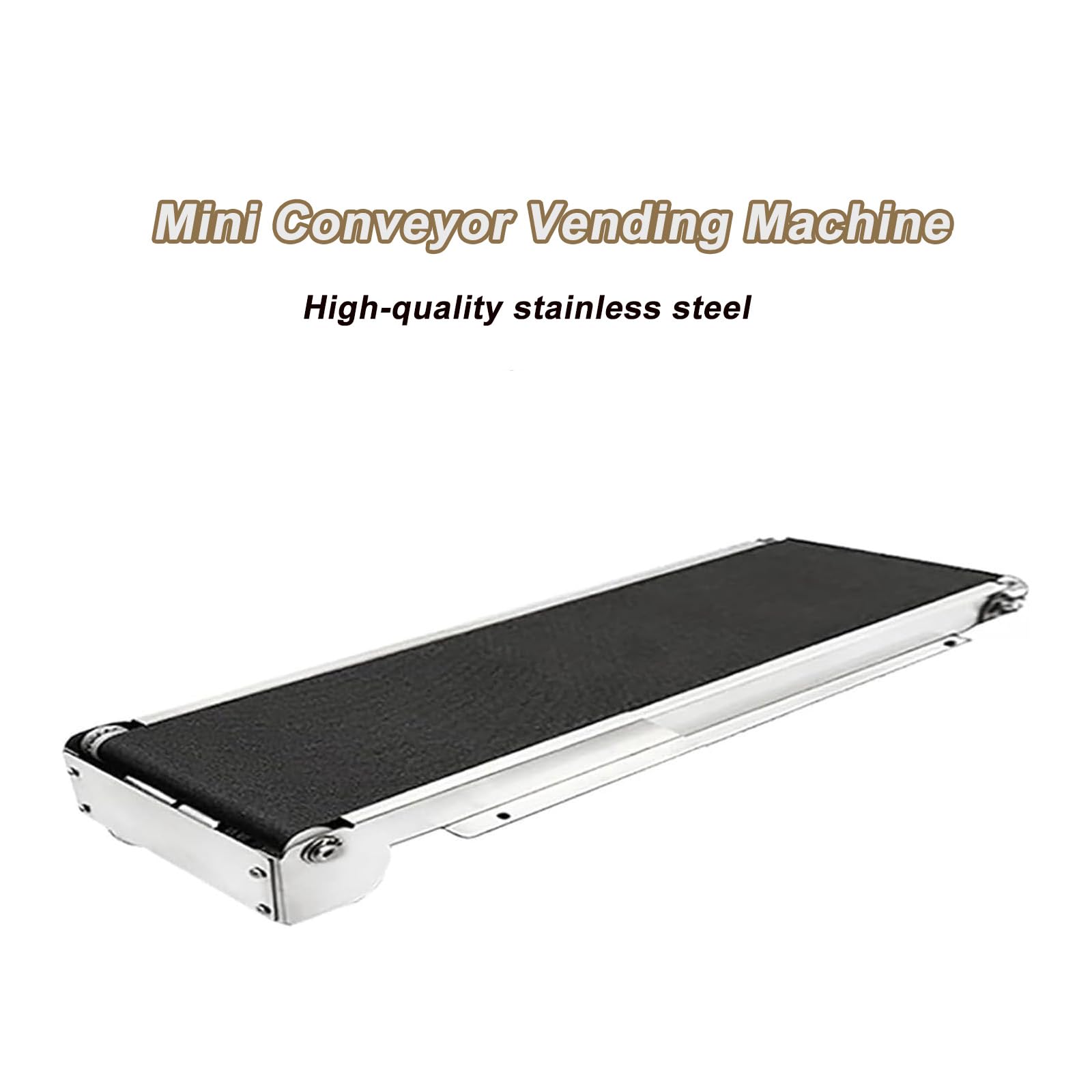 Mini Convoyeur De Table pour Chaîne De Montage, Petit Convoyeur Électrique À Bande, Charge Maximale De 5 Kg, Châssis en Acier Inoxydable, Convoyeur À Vitesse Variable en PVC De 460 Mm pour