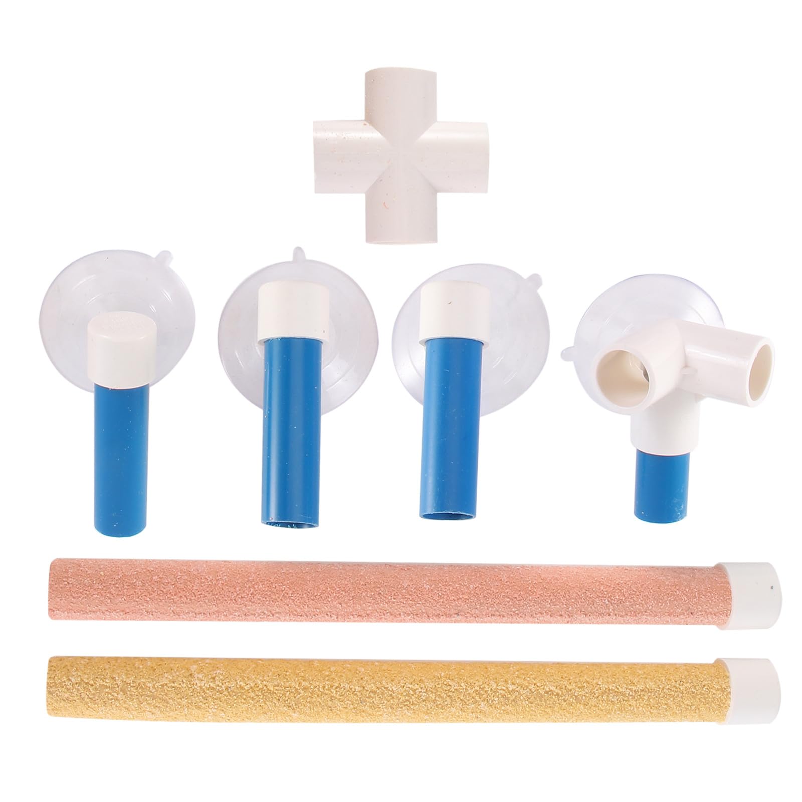 Percha de ventosa para loros en el baño de casa de pvc esmerilado villcase