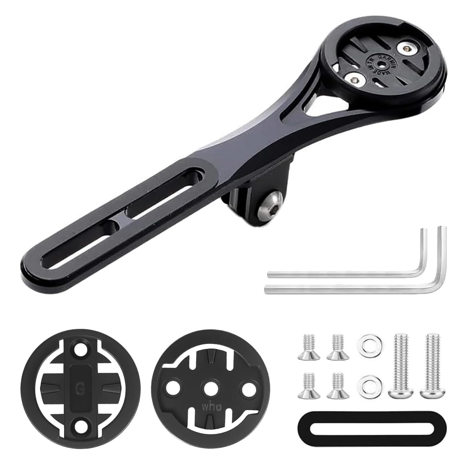 BSSOK Bike Aero Integrated Handlebar Out Front Combo Mount, Integrated Handlebar System Bicycle Computer Mount Compatible with Garmin, Wahoo, Go Pro