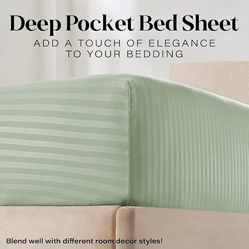 Miniatura 3 de Juego de ropa cama italiano de 4 piezas a rayas tamaño Queen