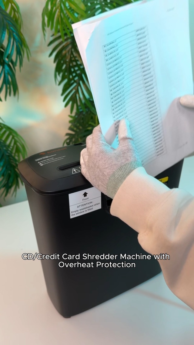 Amazon.com : Bonsaii 8-Sheet Strip-Cut Shredder for Home