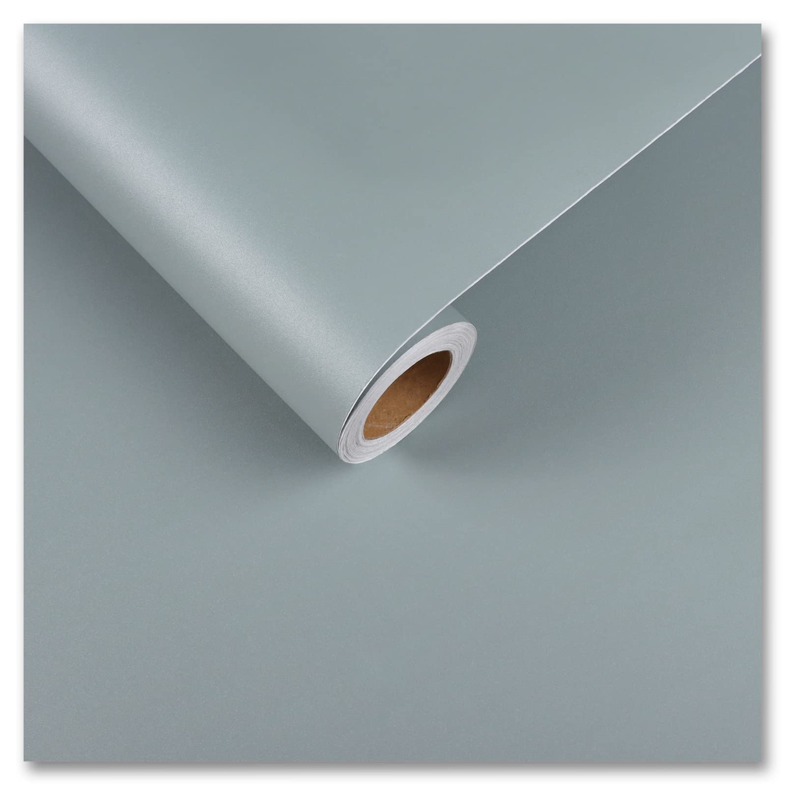 CRE8TIVEThick Haze Blue Peel and Stick Wallpaper Blue Contact Paper 24"x354" Large Size Self Adhesive Waterproof Removable Light Blue Wallpaper Textured Vinyl Roll for Bathroom Bedroom Walls Cabinets