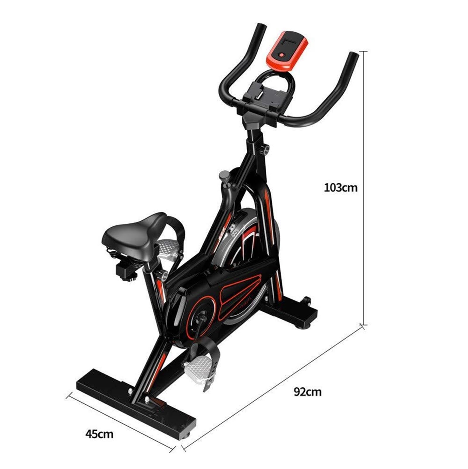 Trening aerobowy i jazda fitness Rower spinowy, rower spinningowy, rower treningowy Jazda na rowerze stacjonarnym do użytku w domu/siłowni z uchwytem, pulsometrem, wyświetlaczem LCD