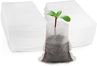 Seed Starter Bags Small, 200PCS 3x4 inch Non-Woven Nursery Plant Grow Ba...