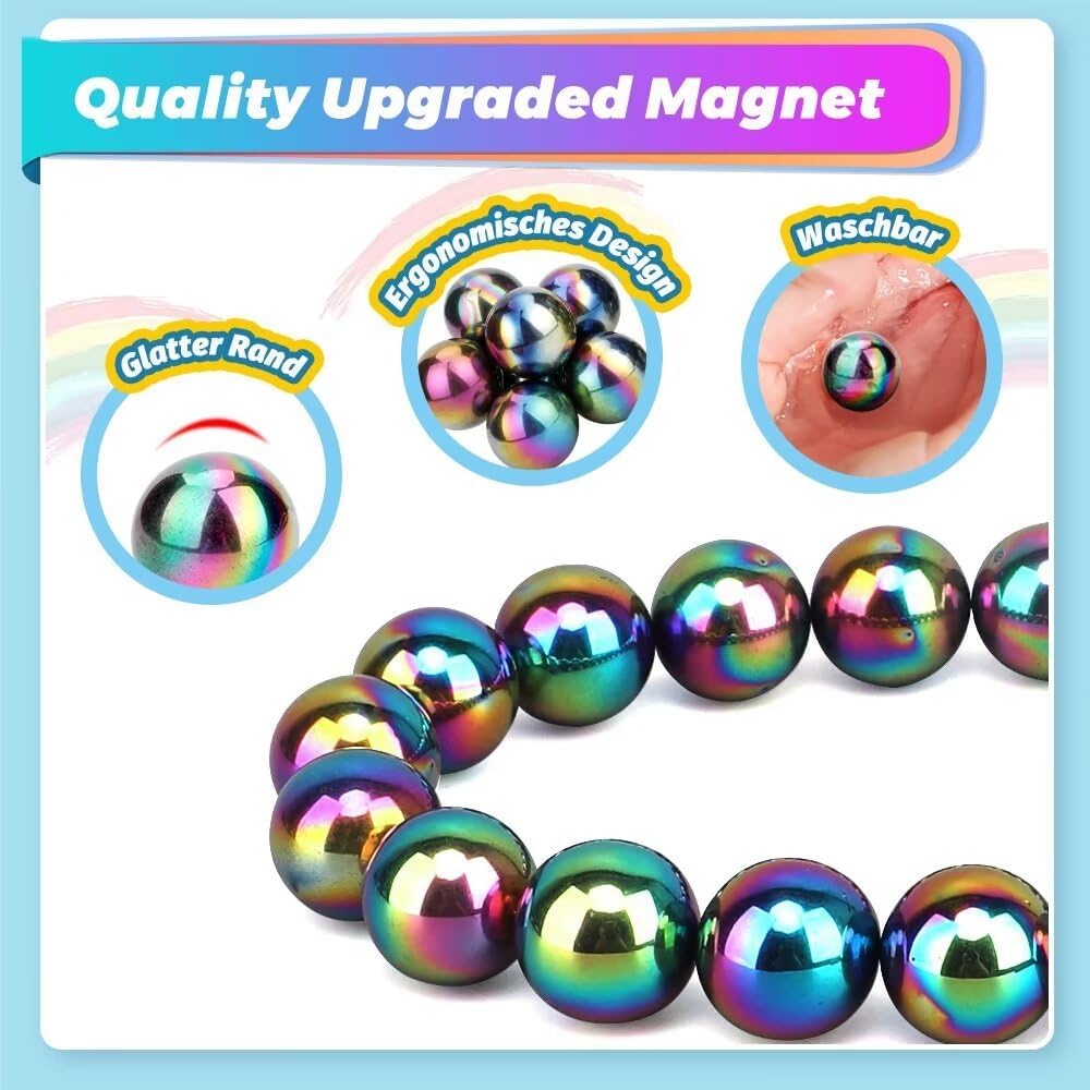 Dilabnba 32PCS Magnetic Building Blocks + 28PCS Magnetic Ball