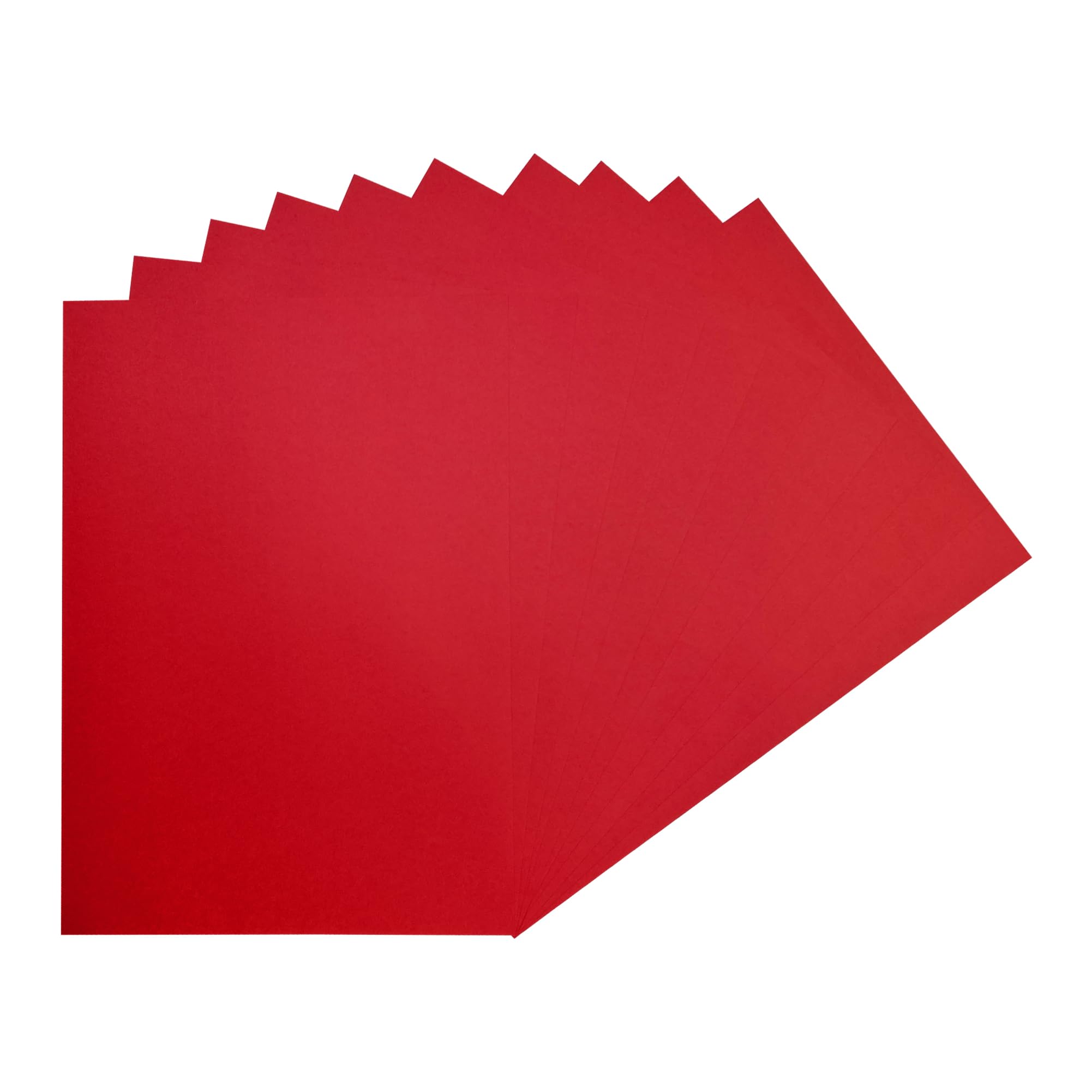 Pack of 50 A4 Red Coloured Card 160gsm Sheets — image 1