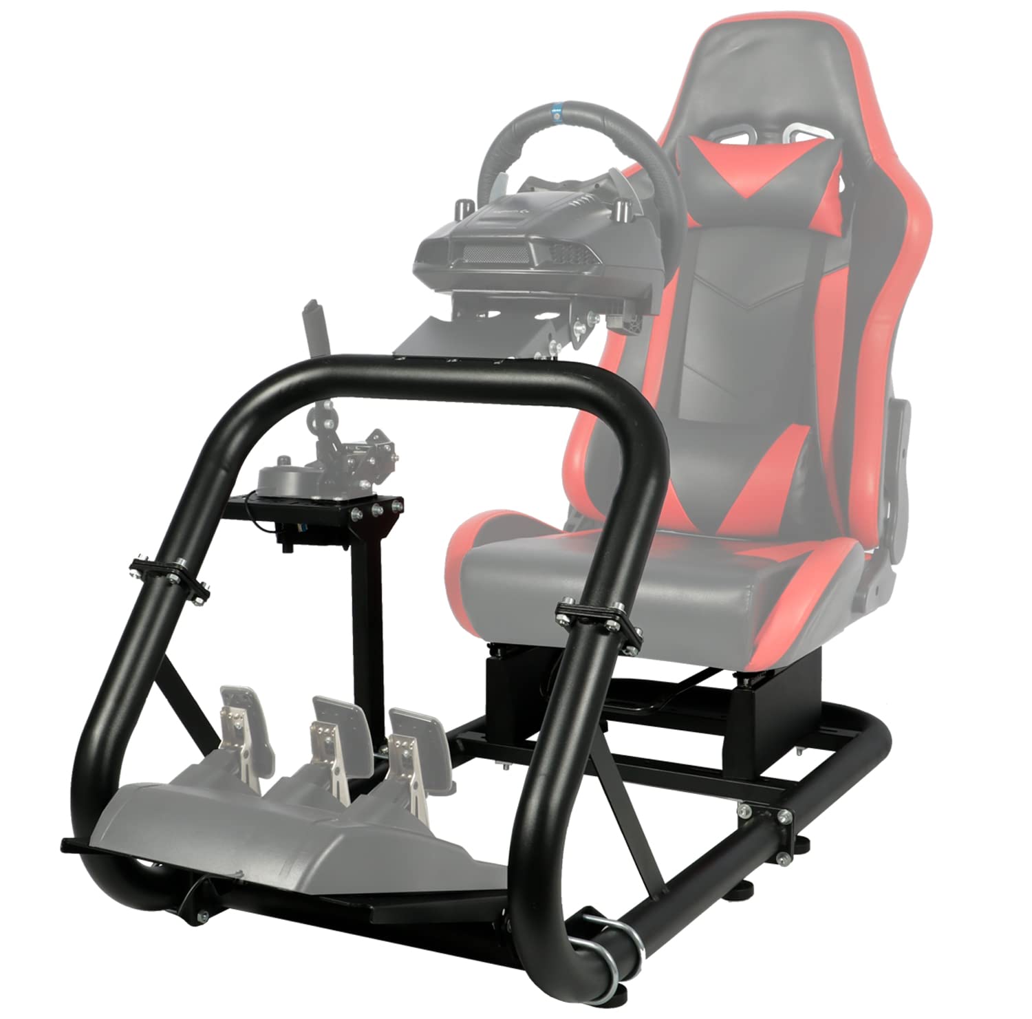 Buy AnmanRacing Cockpit Frame Large Round Tube Fits for Logitech Thrustmaster Fanatec Adjustable