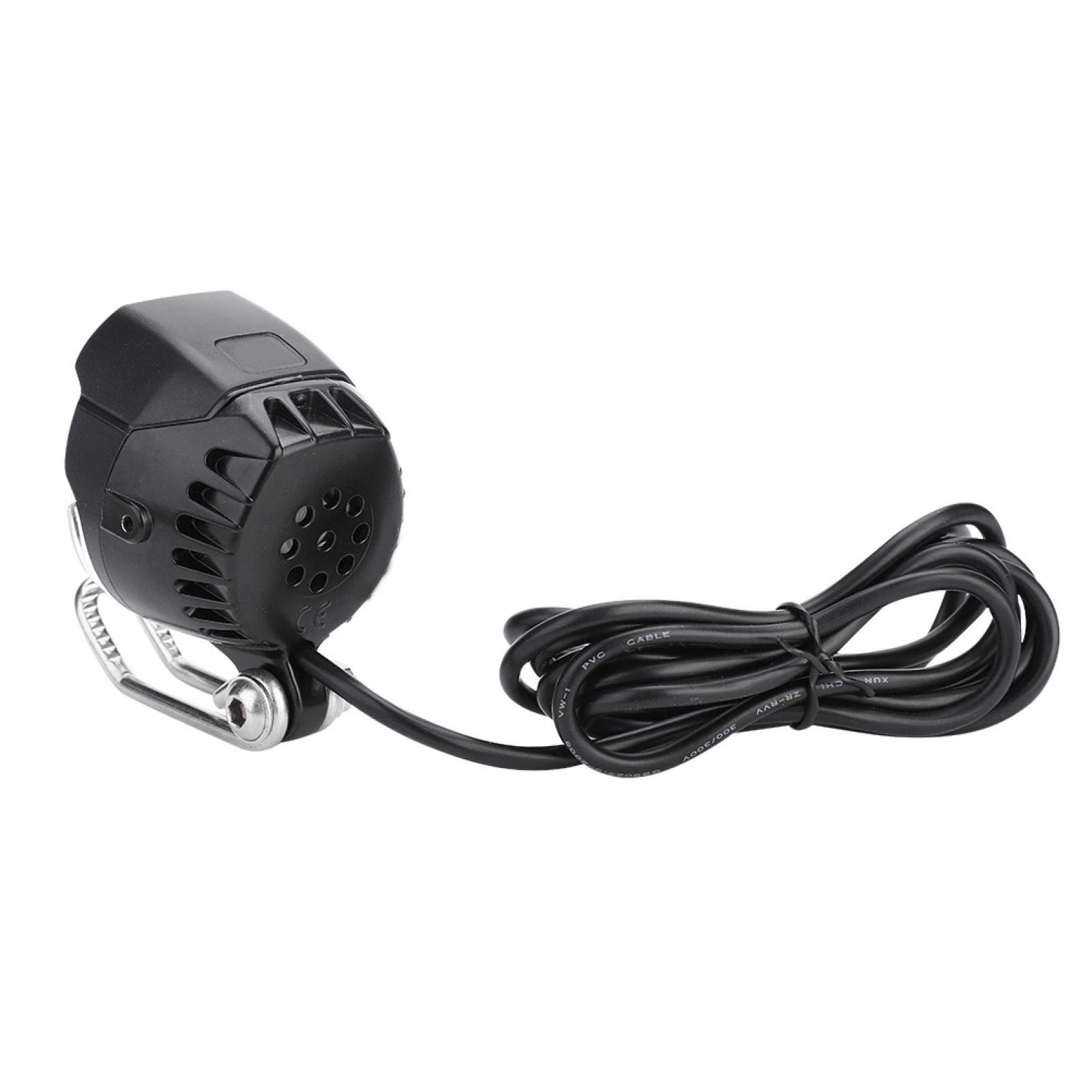 ZKcasA E-Bike DC12-80V LED Phare Avant Fourche Guidon Lampe Klaxon