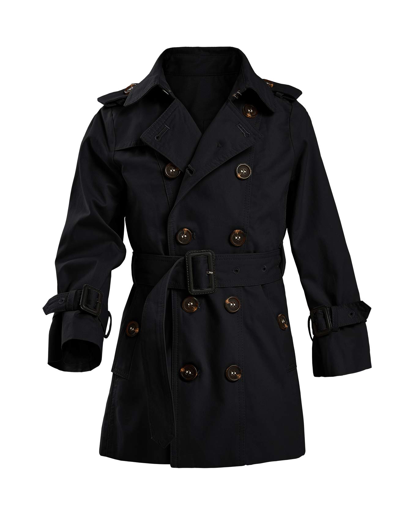 Kids Boys Girls Lightweight Trench Coat Double Breasted Classic Belted  Jacket Spring Fall Outwear Dress Coats