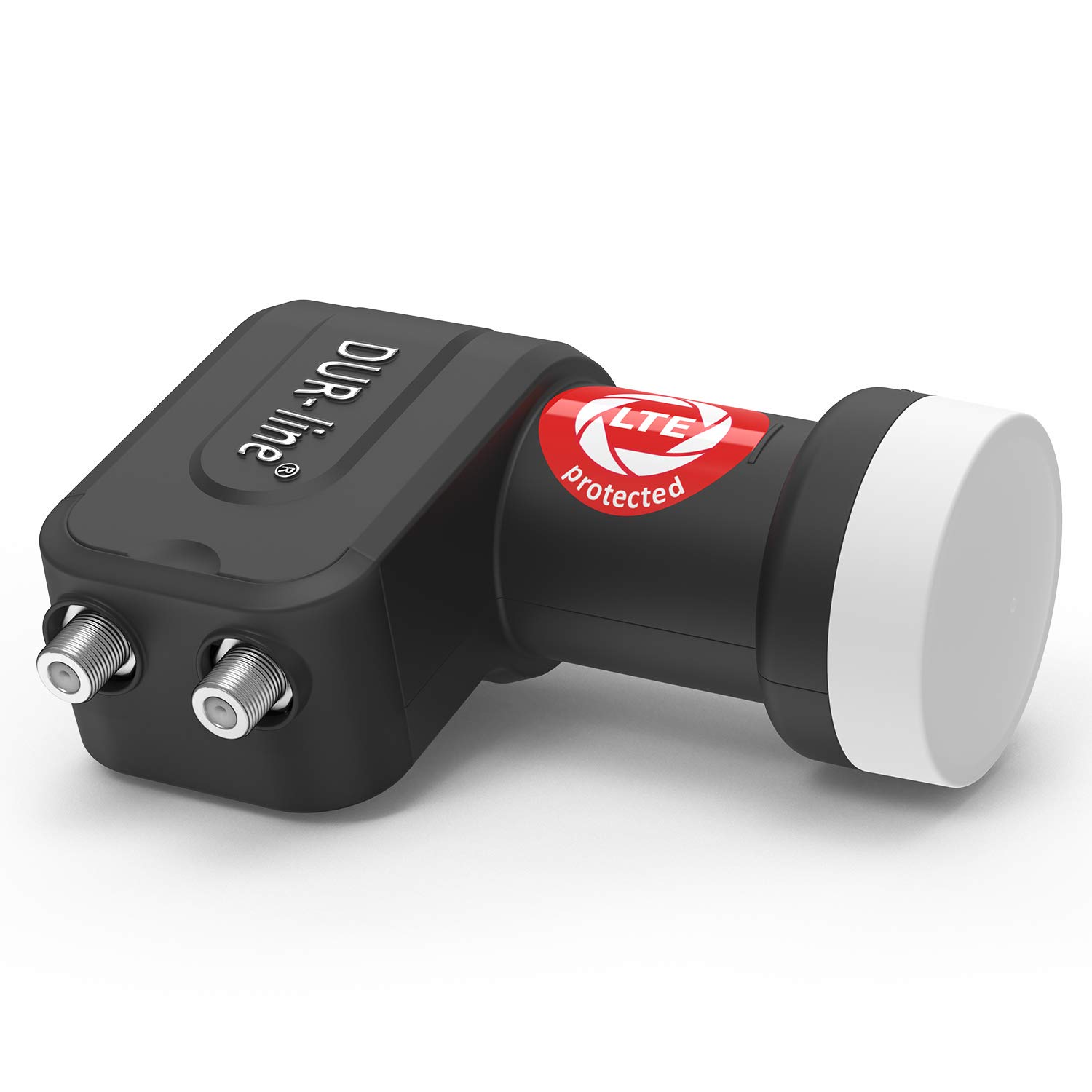 DUR-line MDA 60 Hellgrau - Digiatale 2 Teilnehmer Satellitenschüssel Komplett-Anlage mit +Ultra Twin - LNB [Camping, Astra 19,2°, DVB-S/S2, Full HD, 4K, 3D]