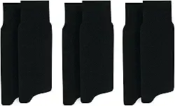 Kit 3 Pares Meia Social Mash Lisa Fina Clássica Cano Longo Adulto