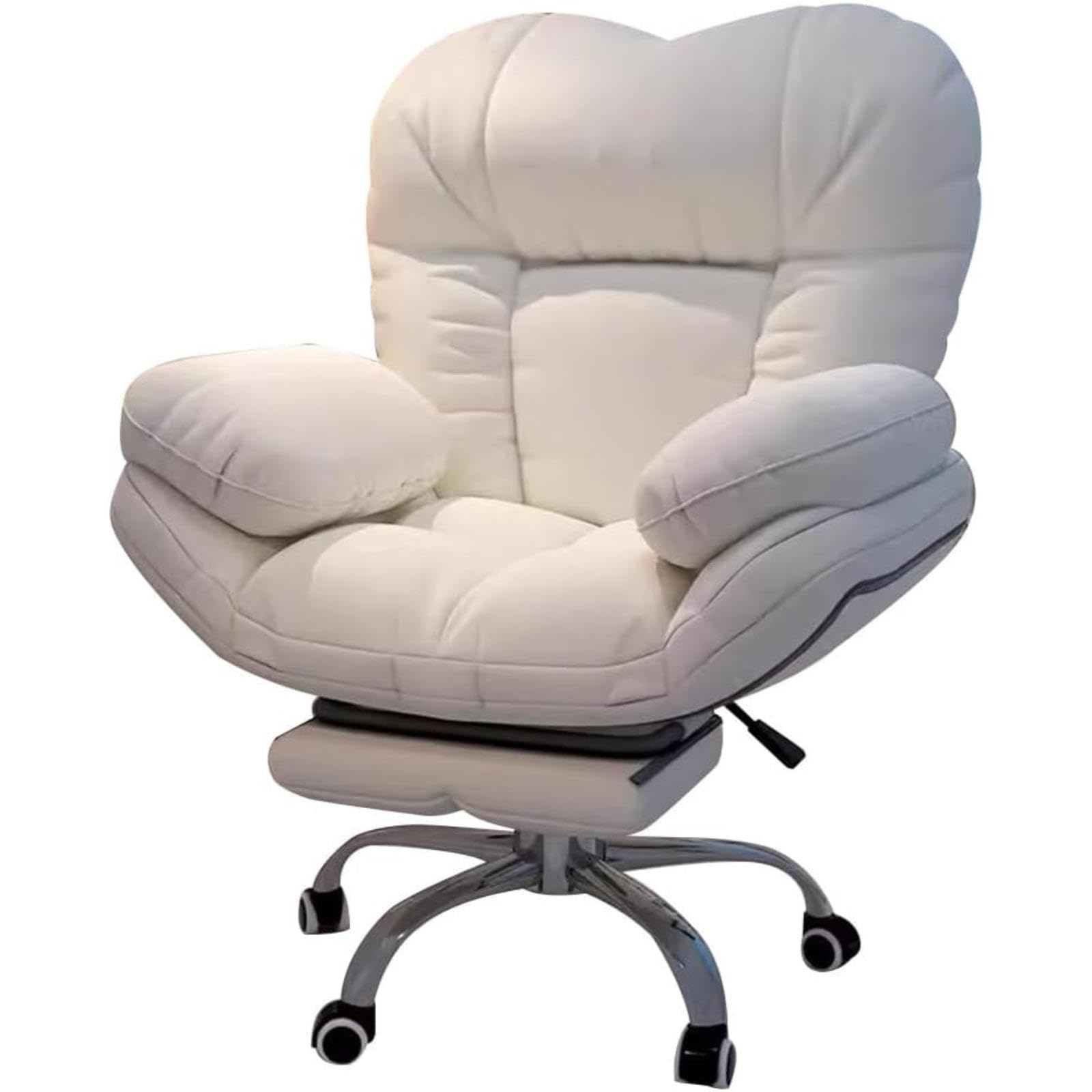 IvyLoutish Modern Gaming Office Chair, Adjustable Height Recliner with Armrests, 2 Reclining Positions, for Gaming, Reading, Dining & Home Use