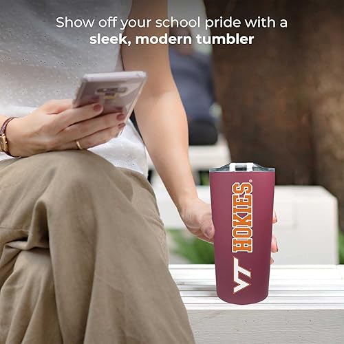 Miniatura 384 de Campus Colors Vaso de acero inoxidable de la NCAA perfecto para el día del partido, 18 onzas, doble pared, mantiene las bebidas perfectamente Azul