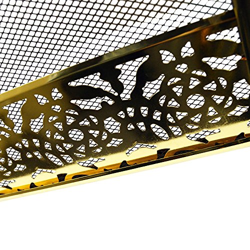 Fire Vida Ingleton Feuerschirm/Funkenschutz, 3-teilig, Metall, Messing - Image 6