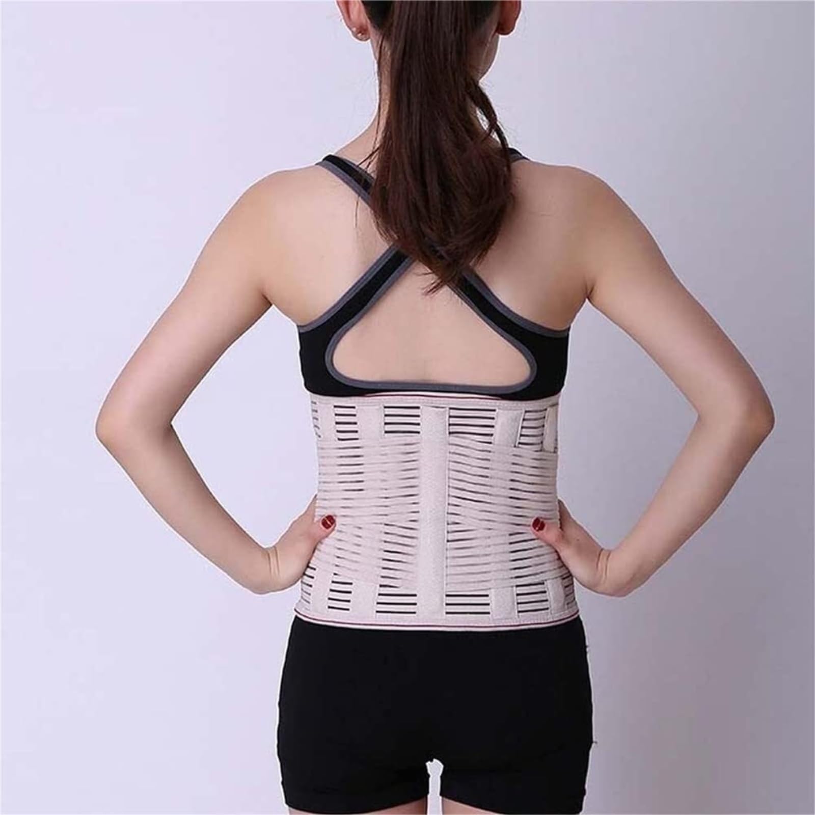 Entrenador De Cintura Soporte Lumbar Transpirable Para La Espalda Baja, Cinturón De Descompresión Ajustable Para La Cintura, Corrector De Postura De La Espalda Fajas Reductoras Abdomen