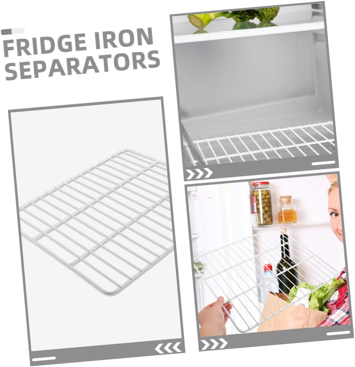 DECHOUS Freezer Organizer Divider Breathable Mesh Design for Efficient Storage Commercial Refrigerators and Deep Chest Freezers Partition for Maximum Space Utilization