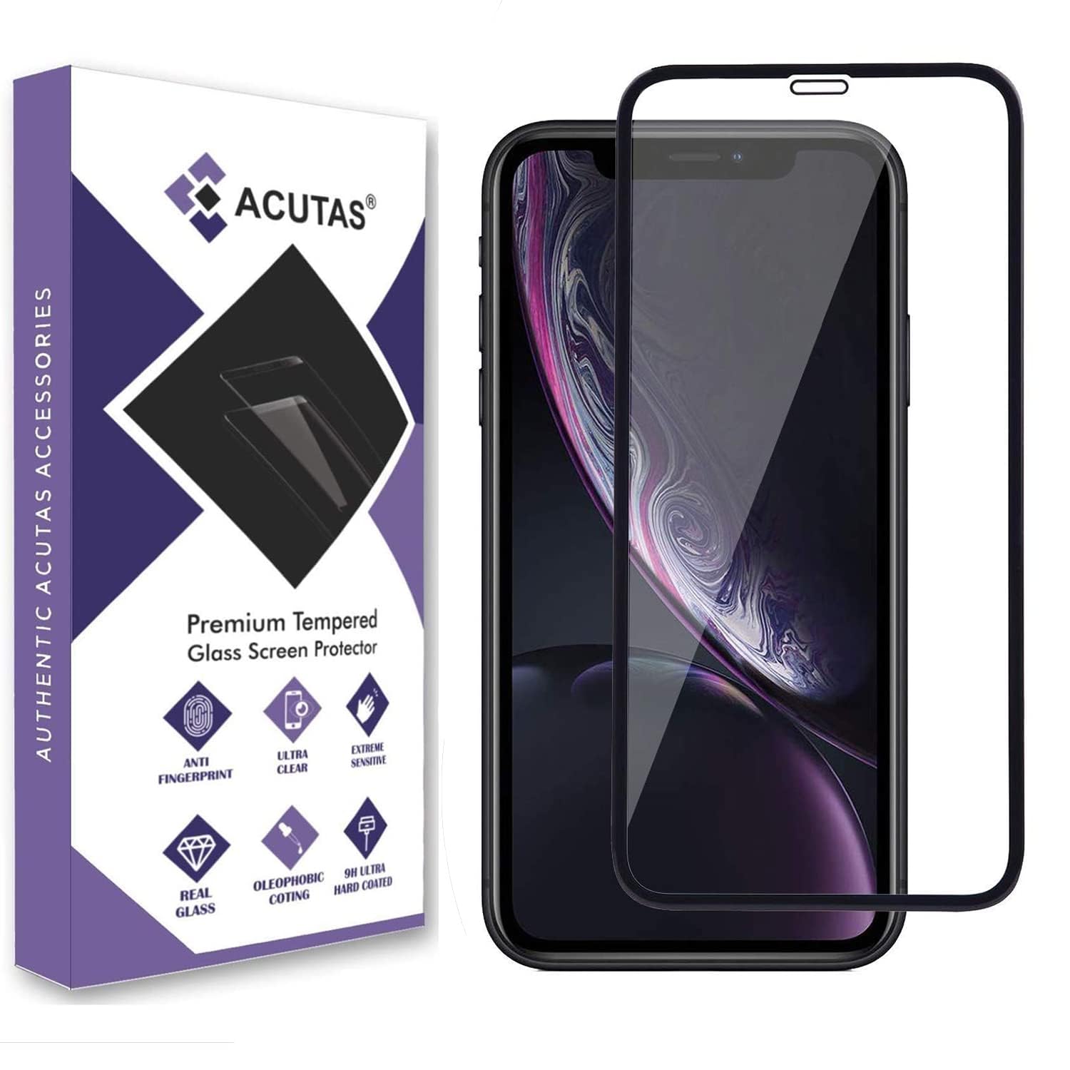 ACUTAS Tempered Glass Screen Protector Compatible For Iphone Xr / 11 With Edge To Edge Coverage And Easy Installation Kit For Smartphone (B07XJPK4S8) Amazon Price History, Amazon Price Tracker