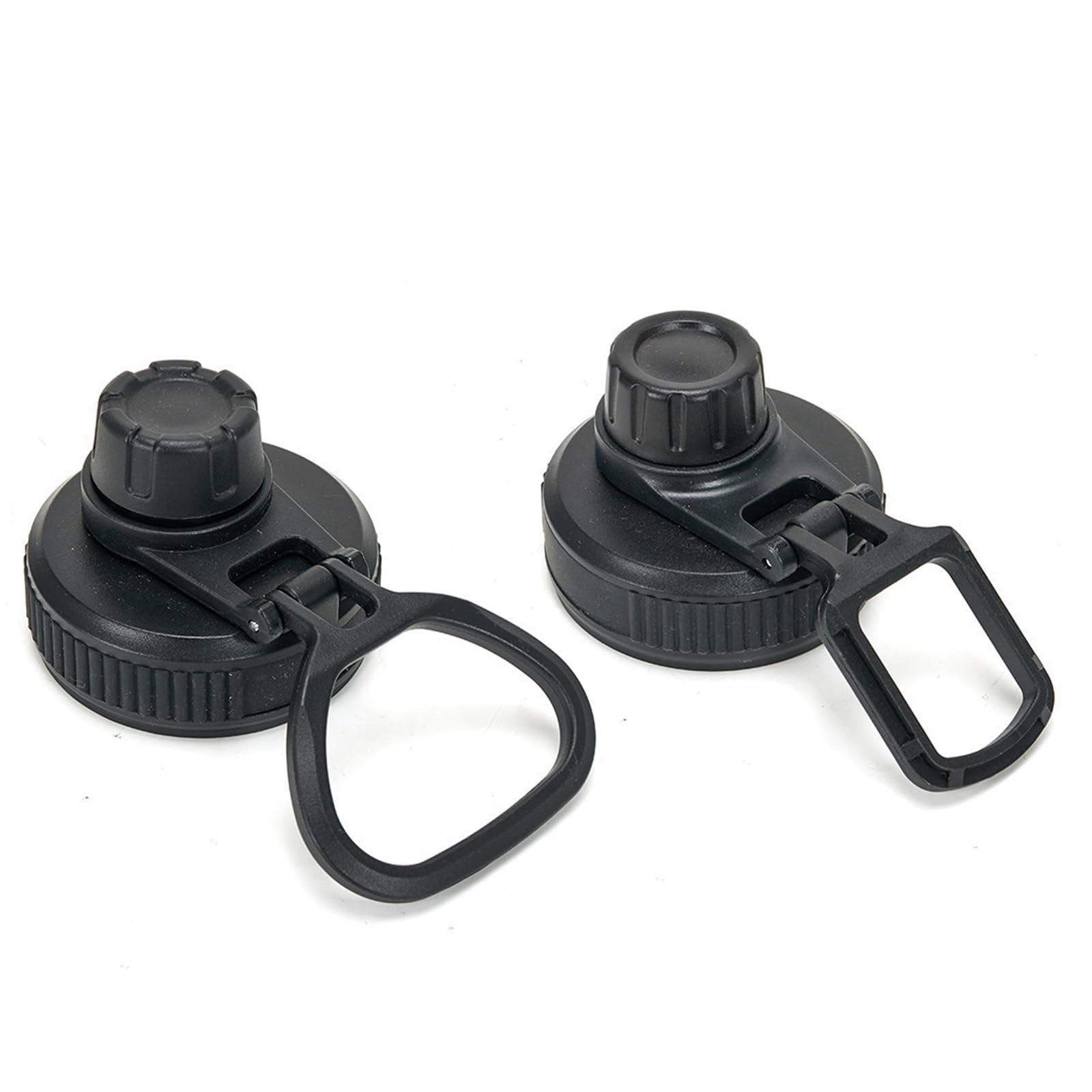 2 Pcs Black Water Bottle Replacement Caps, Durable Leak-Proof Design Water Bottle Caps Only, Triple Finger and One Finger Grip Design, Universal Sipper Cap Only for Outdoor Hiking and Gym Workouts-image-30