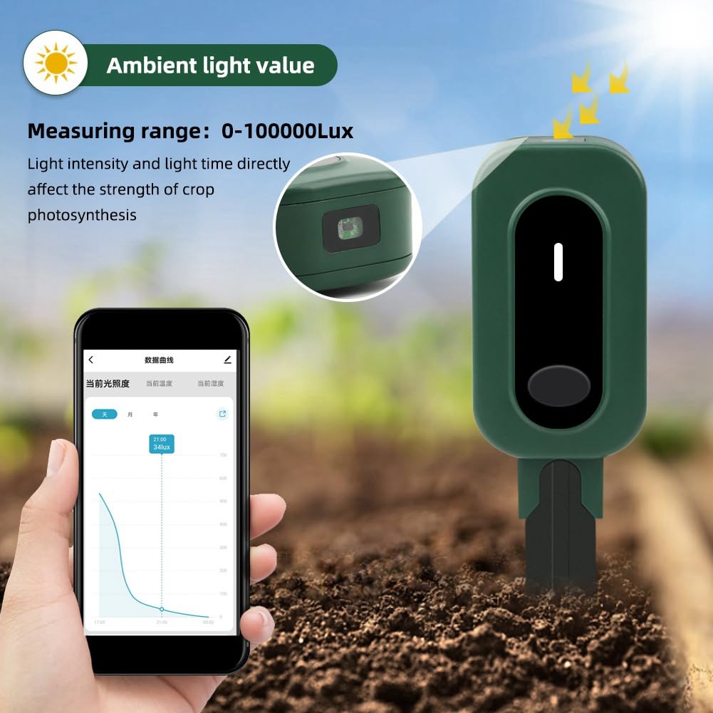 Misuratore di Umidità del Suolo Intelligente Zigbee Tuya App Control Tester del Suolo Sensore di Umidità Della Temperatura con Gateway per Giardino In Vaso