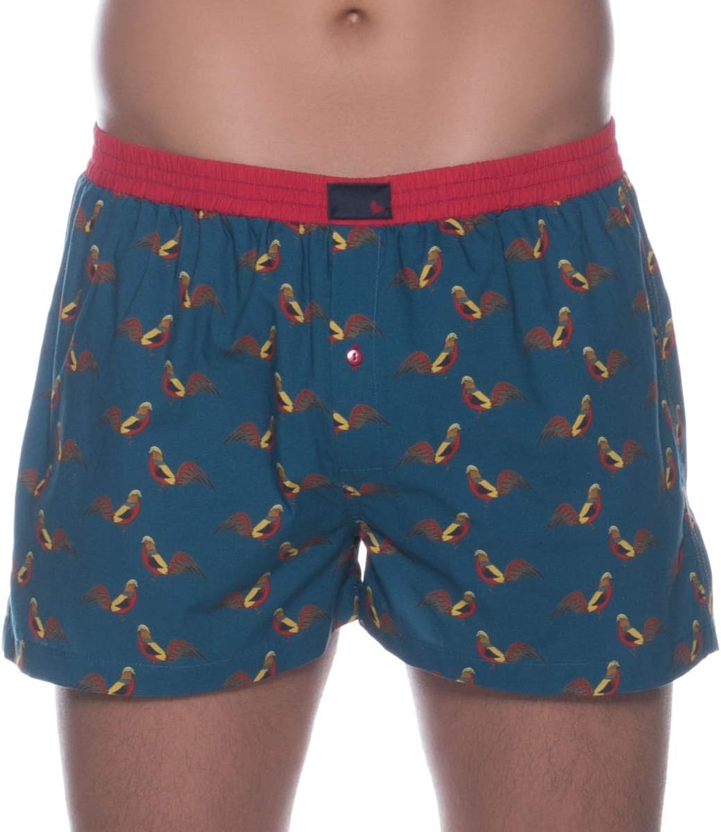 Unabux Pheasant Petrol Boxer Shorts