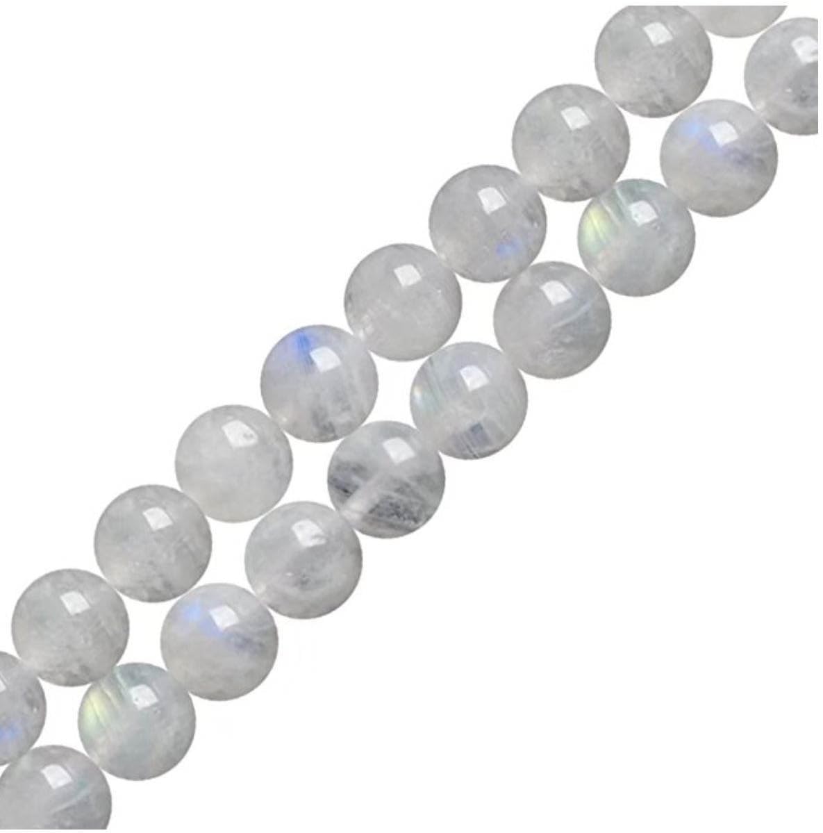 Adabele Natural Blue Moonstone Beads 10mm - 2 Strands