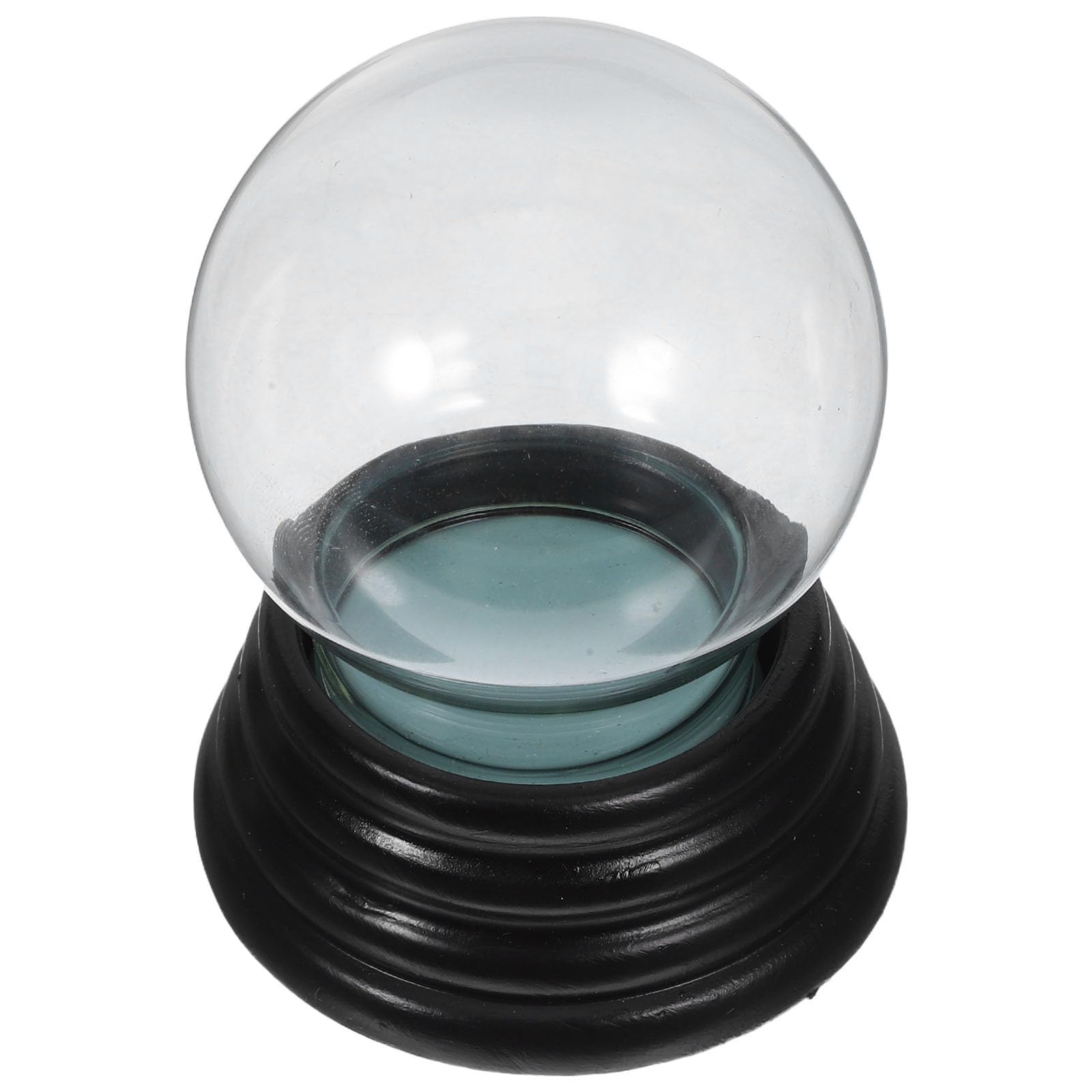 TOYANDONA 3 Piezas Bola de Nieve Transparente de Vidrio, Alta Definición, | Decoración Versátil y Reutilizable, Diseño Adaptable, para Cumpleaños, Restaurantes y Navidad, Color Negro