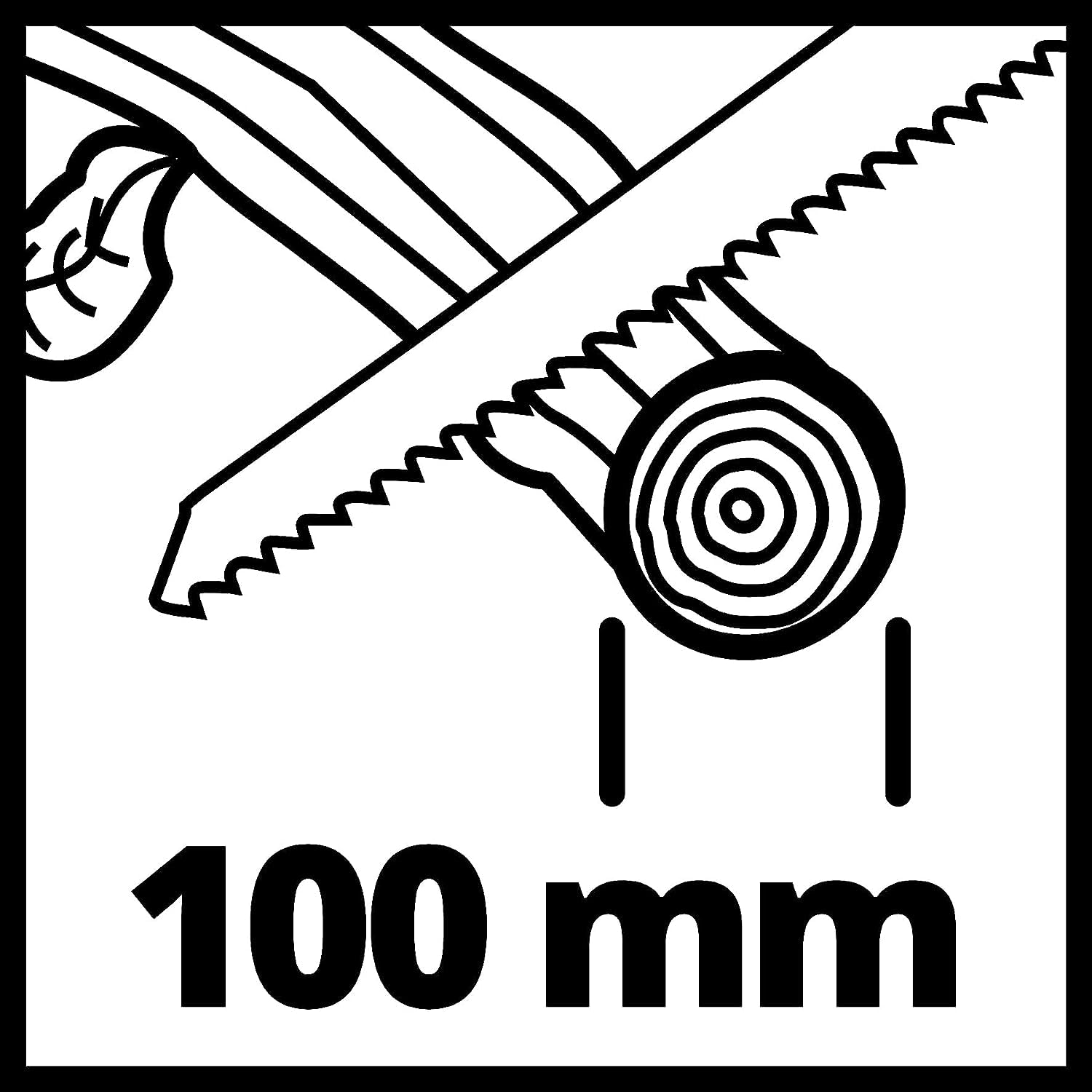 Einhell Scie à élaguer sans fil GE-GS 18/150 Li-Solo