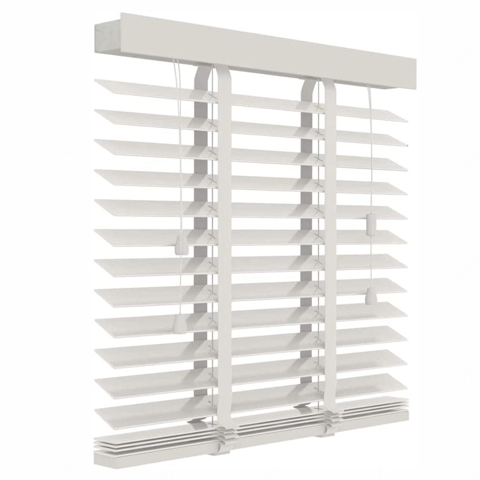 Tenda veneziana in legno, 110 x 120 cm, tende oscuranti bianche da 50 mm, eleganti tende orizzontali per finestre, ideali per casa e ufficio, disponibili in 45/65/70/80/95/115 cm