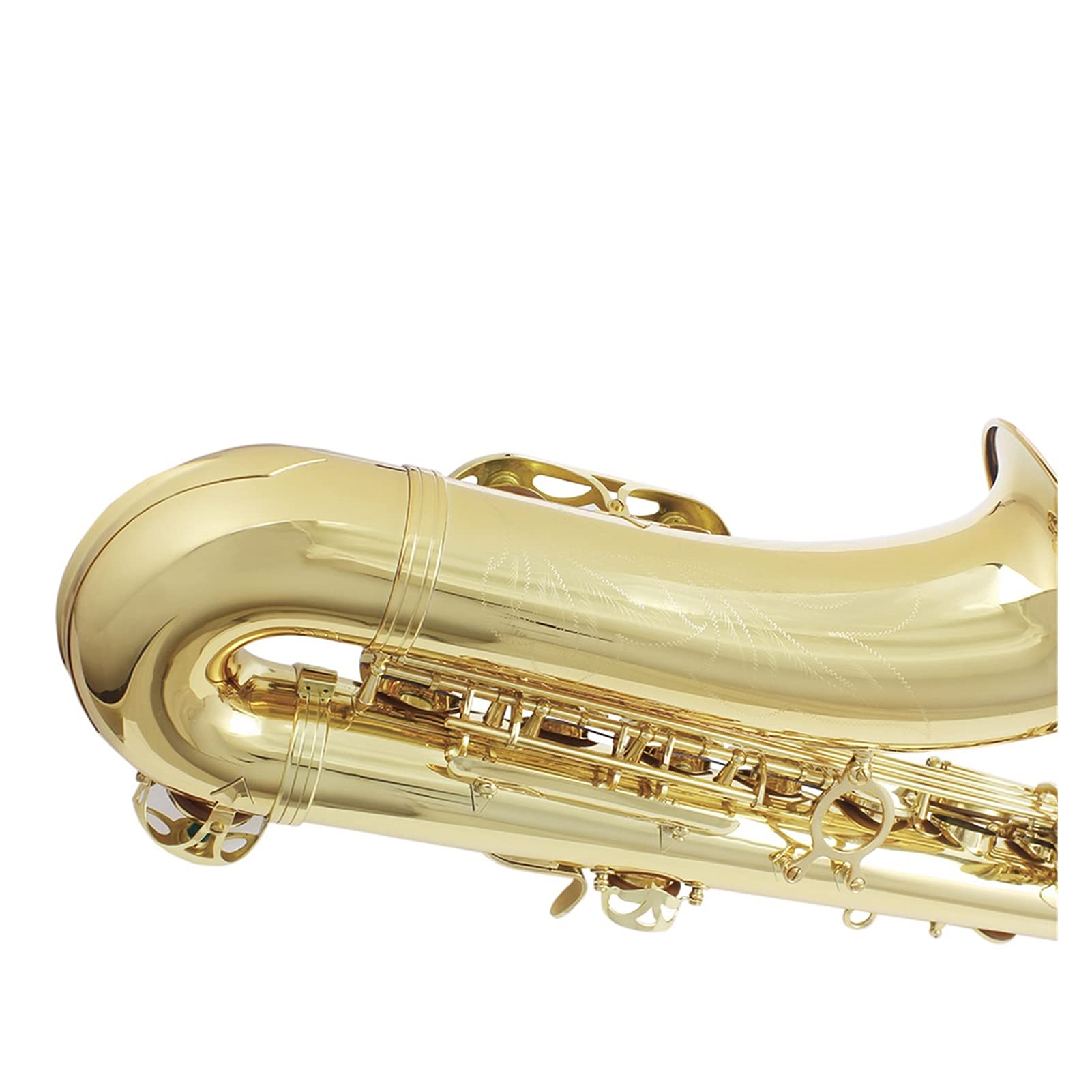 BB Tenor Sassofono Sax Scatolato Scatolato Perla Pulsanti di Conchiglia Bianca Perla Strumento di Vento con Caso Sassofono