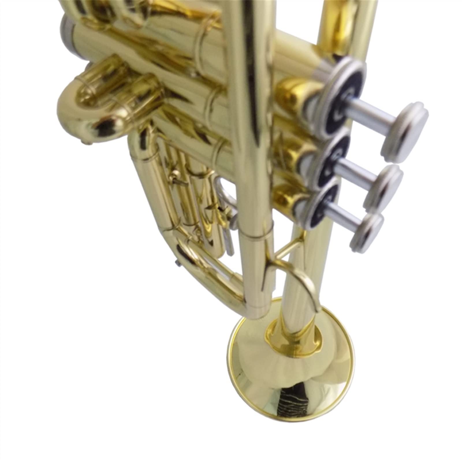 początkujących trąbka C Płaskie Instrumenty Trąbkowe Z Futerałem Ustnik Żółty Mosiądz Materiał Lakier Srebrny Nicel Plated Trąbka