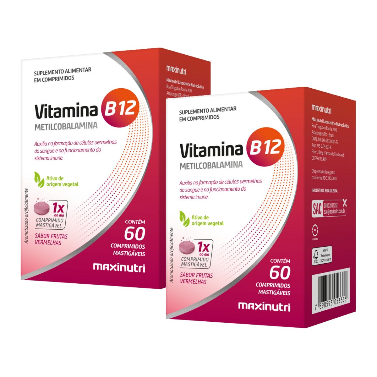 Qual a melhor vitamina B12? Diferenças e dúvidas comuns-radardasaude 5 Kit 2 Vitamina B12 Metilcobalamina 60 Capsulas Mastigaveis Maxinutri