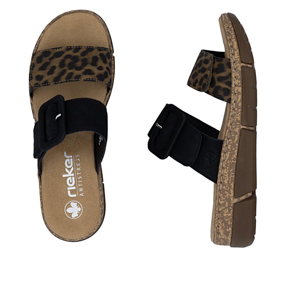 Rieker Damen Pantoletten V2392, Frauen Slipper