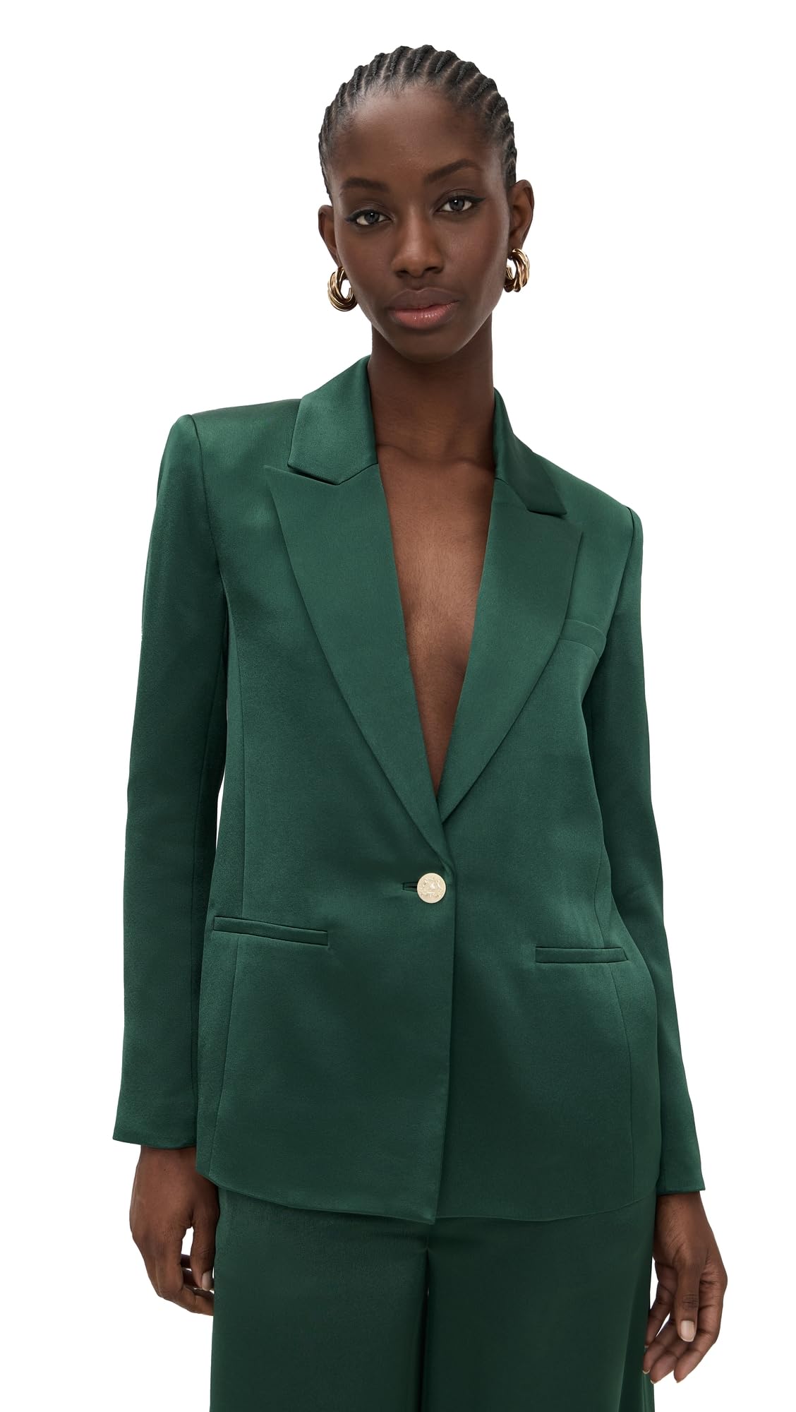 alice olivia Womens Silas Single Breasted Blazer