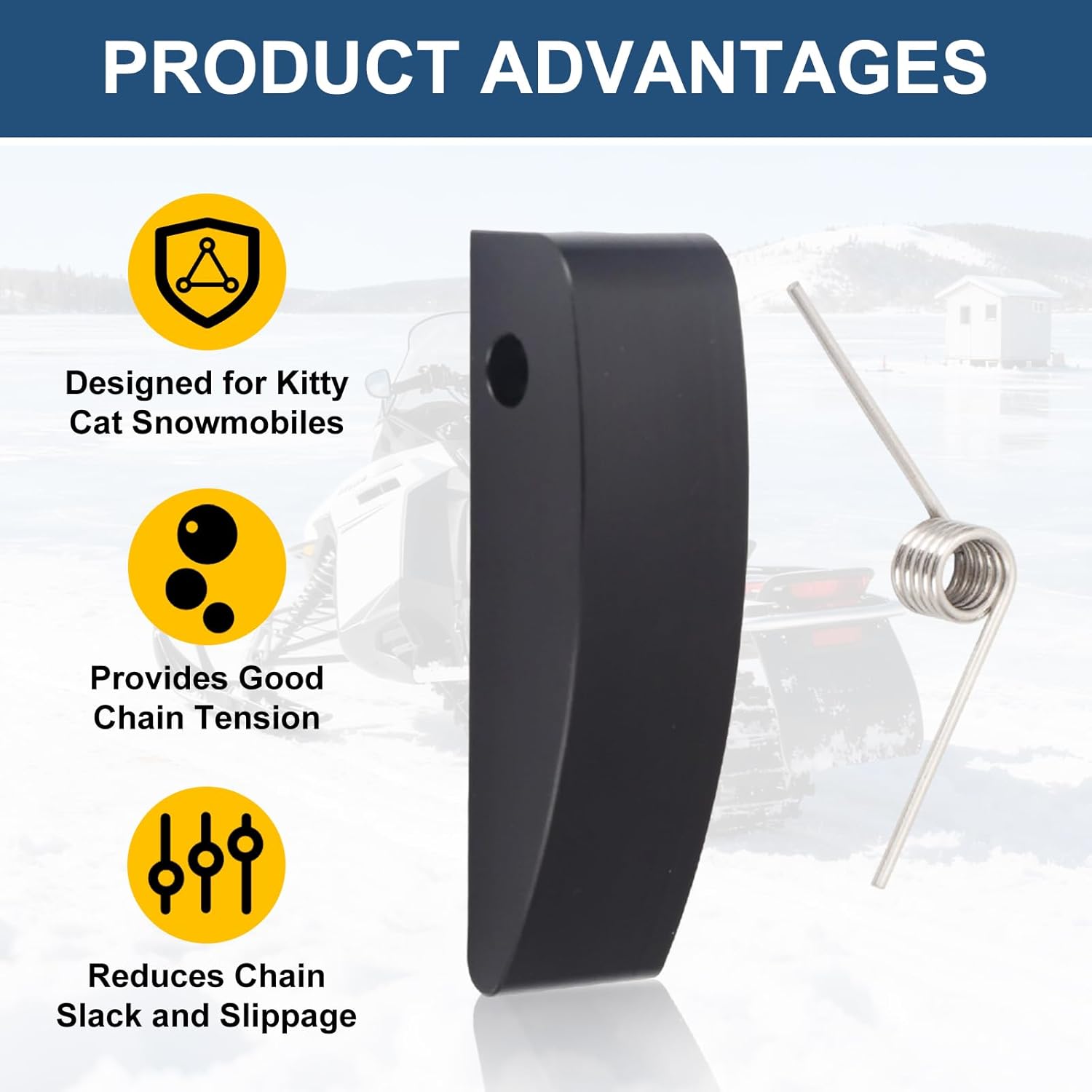 Alpha Rider Puck Chain Tensioner with Spring Kit for Kitty Cat - Replacement Parts 0302-081& 0300-153