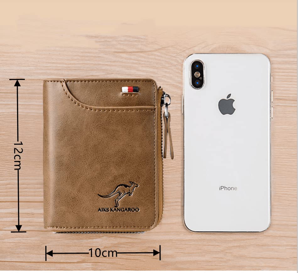 Wallet for Men, Larger Capacity with 13 Slots RFID Blocking Slim Minimalist Bifold Front Pocket Wallet for Men3