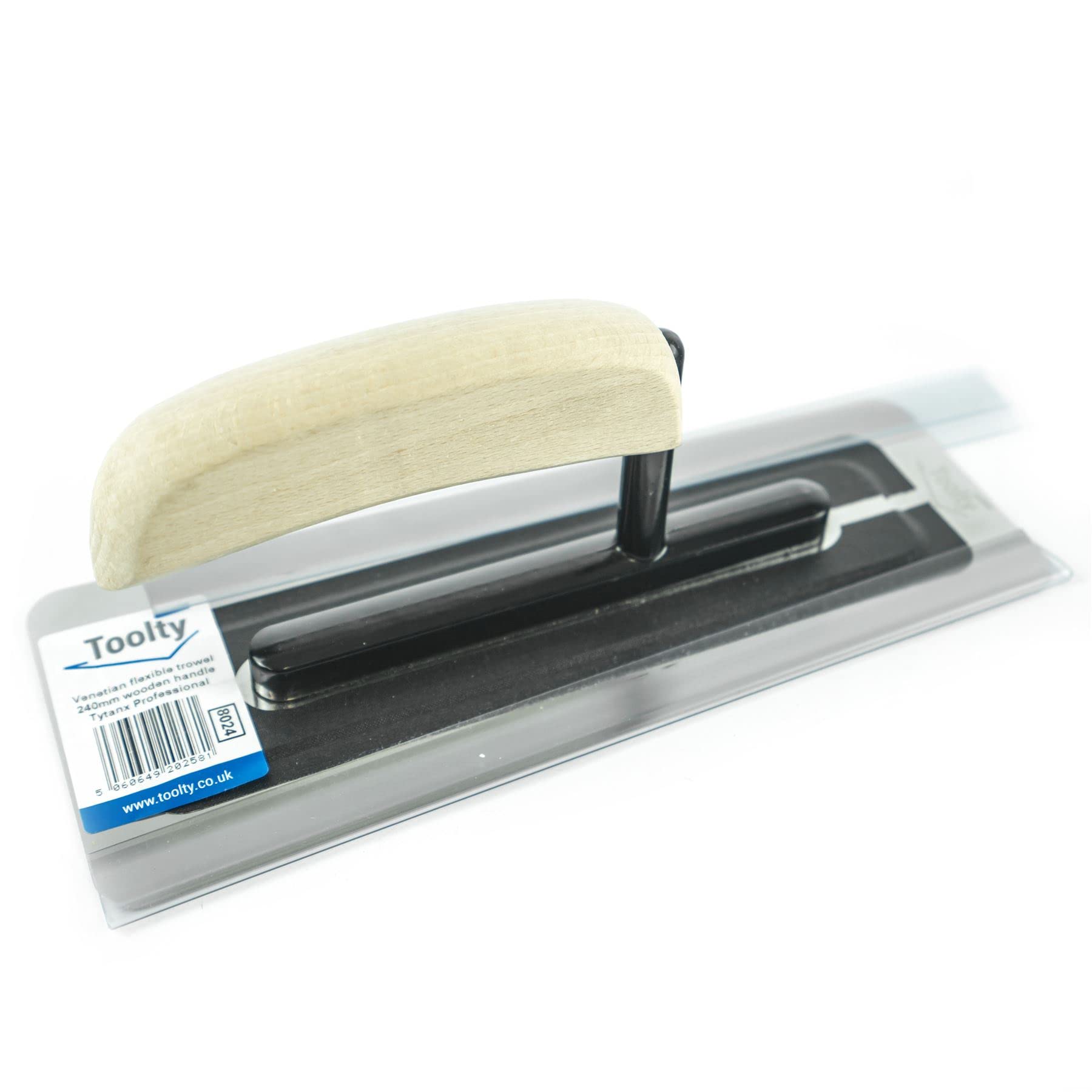 Toolty Flexible Stainless Steel Venetian Plastering Trowel, 240mm, 9.5", Putty Trowel, Mortar Trowel, Finishing Trowel - Image 4