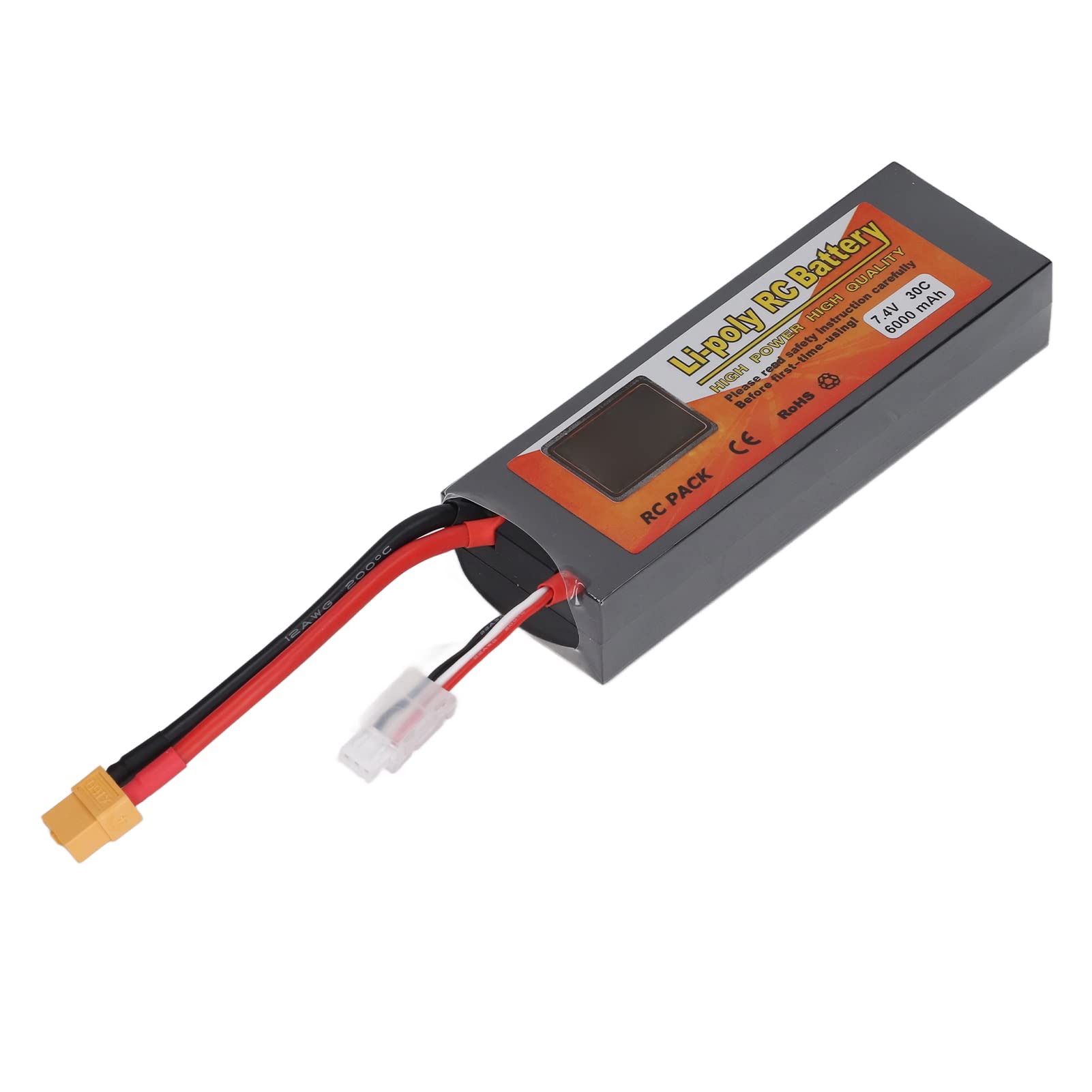 Batteria Lipo RC 7.4V 6000mAh 30C Alimentatore a spina 2S1P XT60 ad alte prestazioni per RC Racing Car Quadcopter FPV Drone
