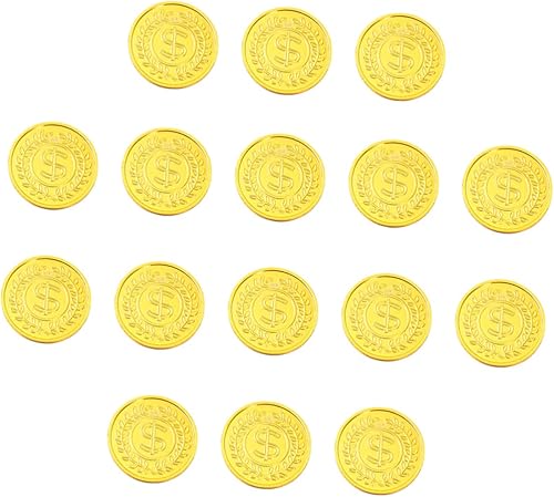 Miniatura 2 de Toyvian 200 piezas de juguetes de monedas, disfraces de Halloween para niños, monedas personalizadas, monedas, token, juguete, monedas del tesoro,