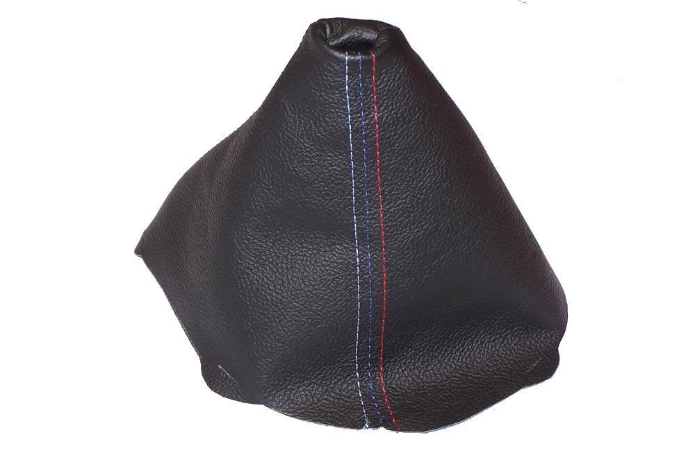 The Tuning-Shop Ltd for BMW 1 Series E81 E82 E87 E88 2007-2012 Manual Shift Boot Black Leather Mpower Stitching