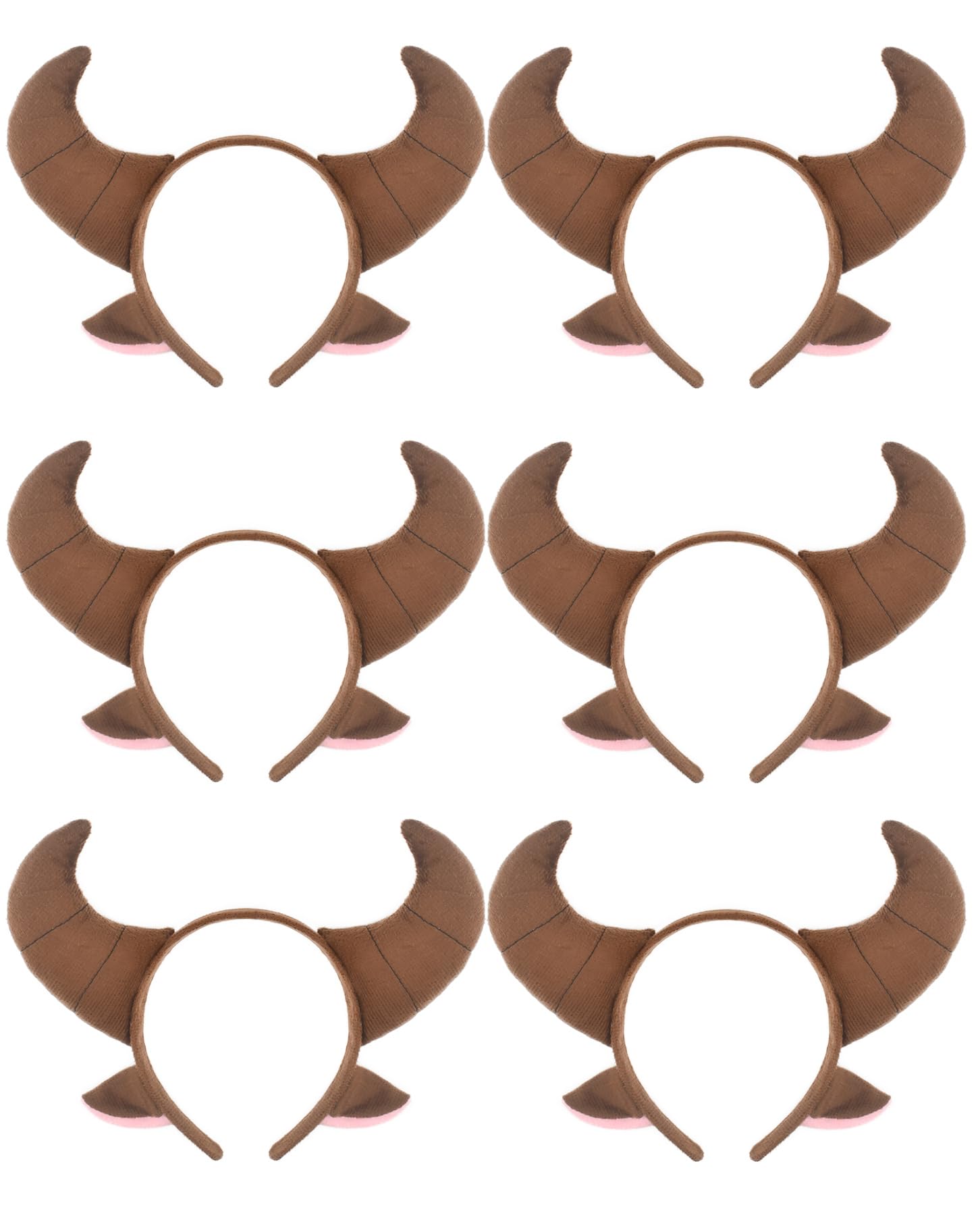 HODRME 6 PCS Animal Ears Headband-Halloween Christmas Festival Theme Party Animal Cosplay Costume Headbands