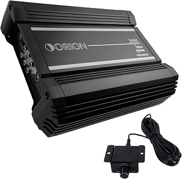 ORION XTR750.4 XTR Series 750 Watt RMS 4 Channel Bridgable Xtreme Amp Class Ab Stereo High Performance Car Amplifier with Alphasonik Earphones | 2/4 HP/LP MOSFET