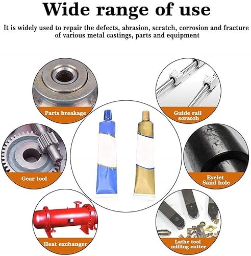 Miniatura 3 de Kingweld - Gel de reparación de metales, pasta permanente de reparación de metales, pegamento mágico de soldadura para metal, resistencia al calor
