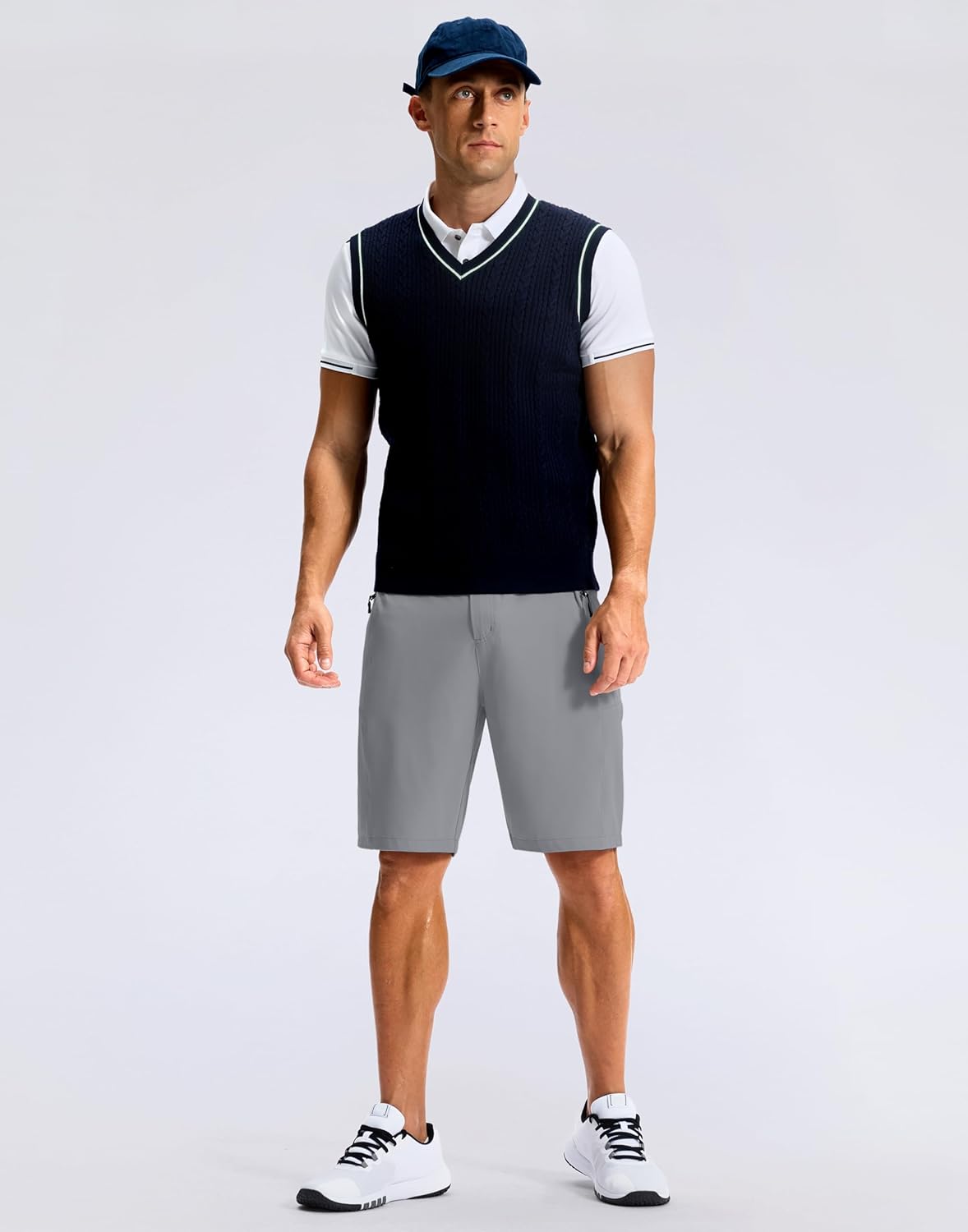 G Gradual Men's Casual Shorts 9" Lightweight Hiking Golf Zipper Pockets Stretch - Image 3