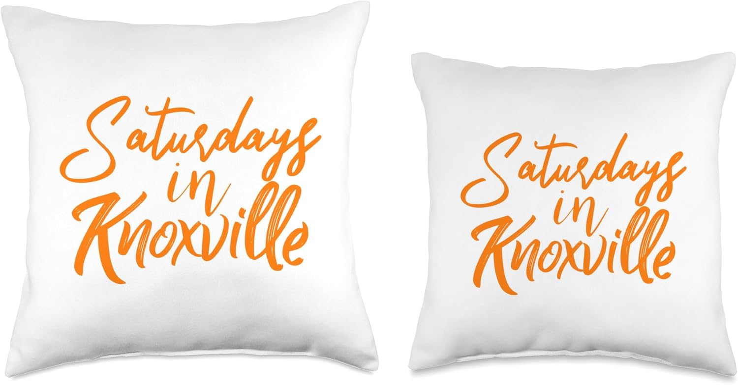 Saturdays in Knoxville Tennessee Throw Pillow