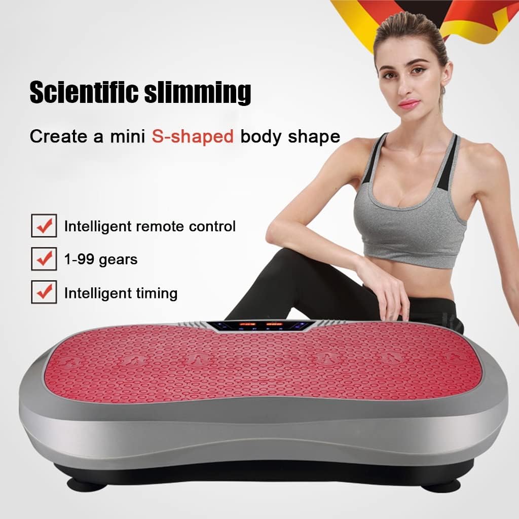 Vibration Plate Exercise Machine,Full Body Workout Fitness Platform,4D Powerful Motors Oscillation,for Home Training