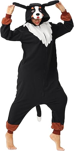 Disfraz de mapache para adultos, unisex, Navidad, con cremallera, pijamas de animales para cosplay, ropa de casa de una pieza para mujeres y hombres