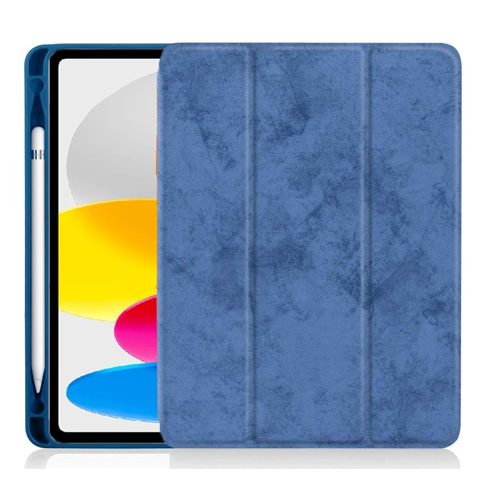 Caseelo Flip Cover for Apple iPad 10th Gen 2022 10.9 Inch [ A2696 A2757 A2777 ] Smart Slim Fit [ Viewing/Typing Stand & Soft Back Case ] [ with Pencil Holder ] [ Auto Sleep/Wake ]- Navy Blue (B0CBFJS1DN) Amazon Price History, Amazon Price Tracker