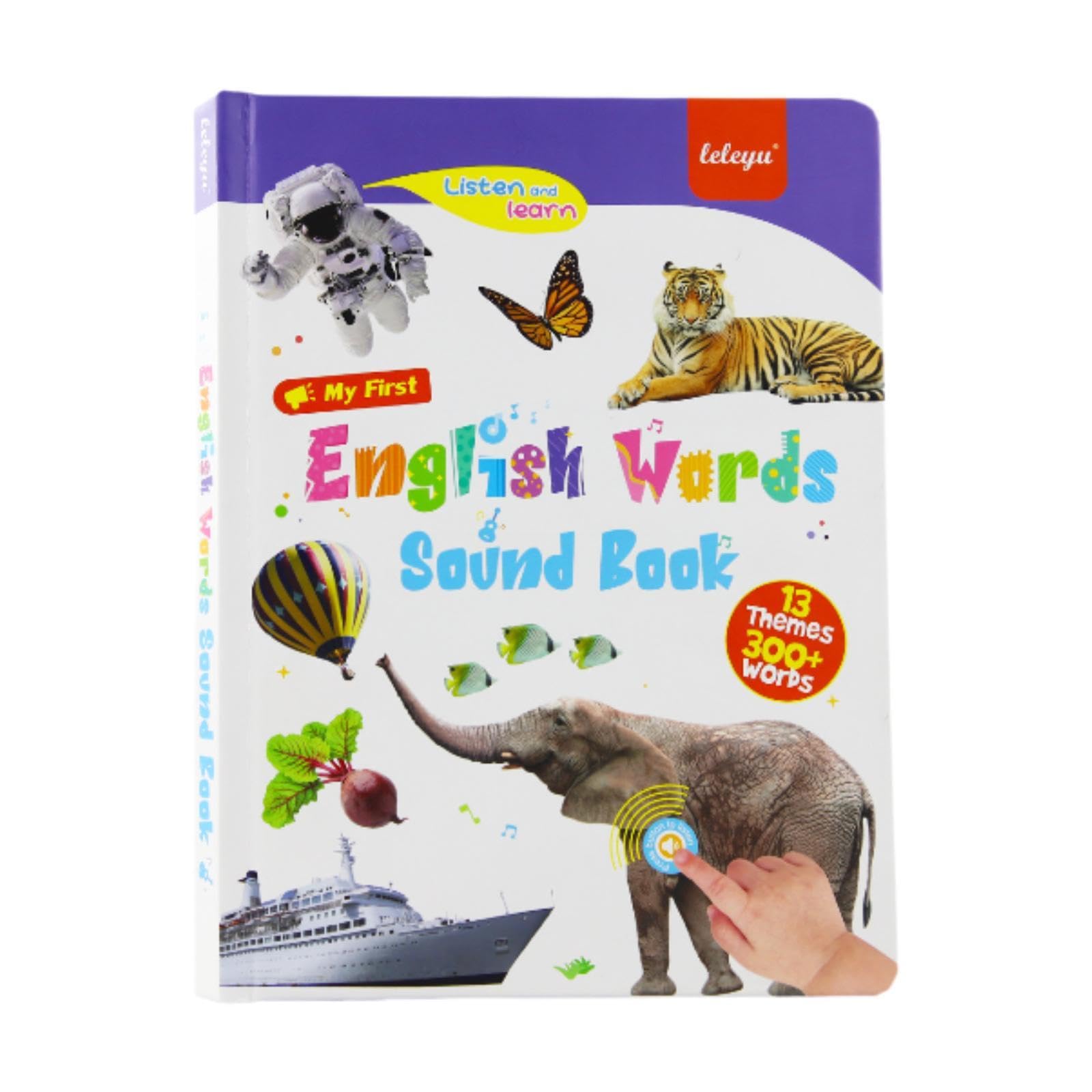 Qianly Libro de Sonidos de Palabras en Inglés para Niños: Aprendizaje Temprano del Lenguaje.